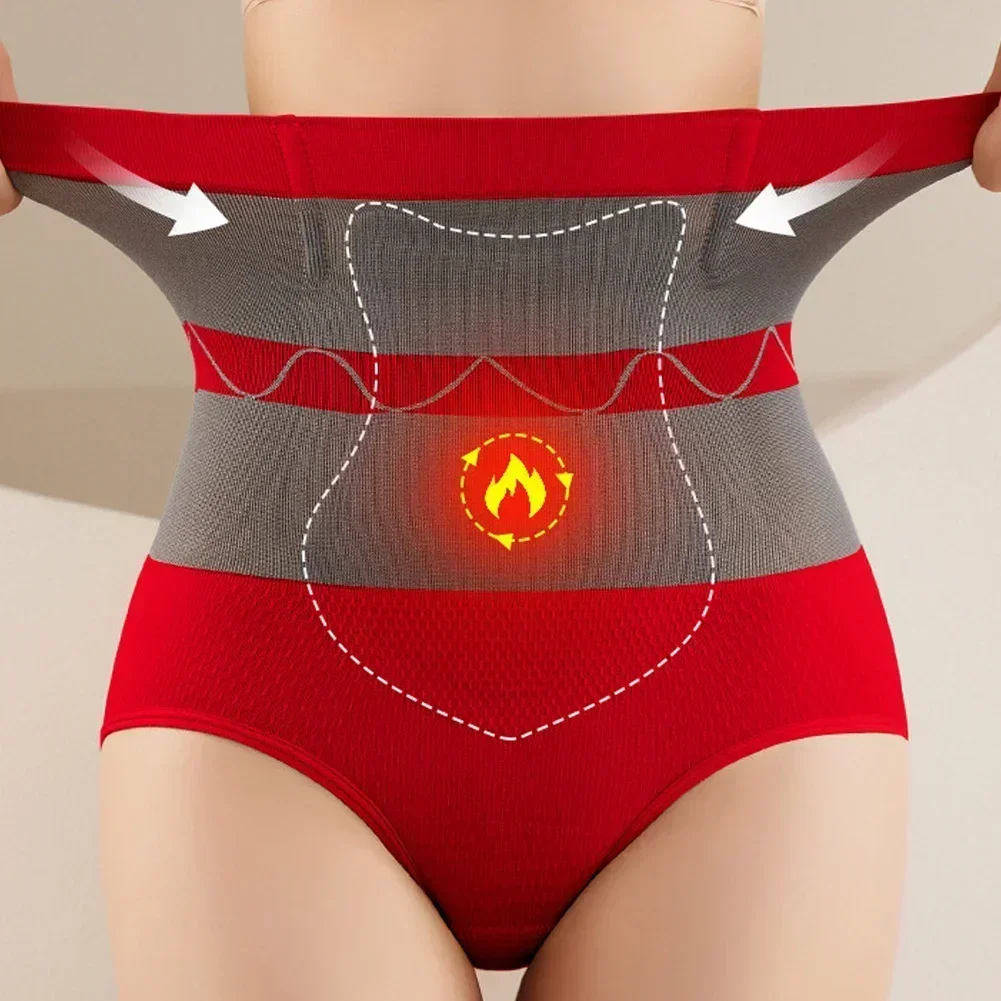 

Women's High Waist Belly Slimming Panties Body Shapers Waist Trainer Butt-lifting Non-trace Warm Underwear Hot Underpants Postp