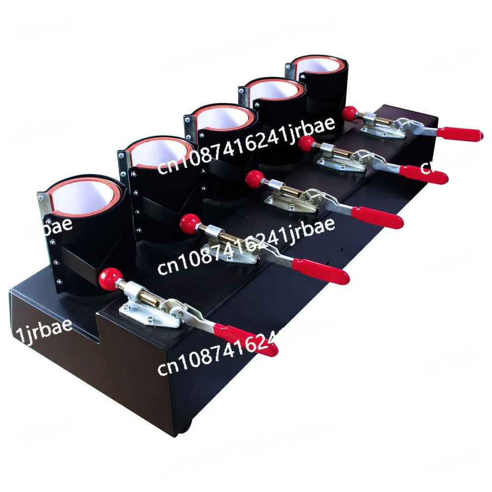 New design low price 5 in 1 ceramic press printing machine mugs combo heat transfer press machine for sublimation cup
