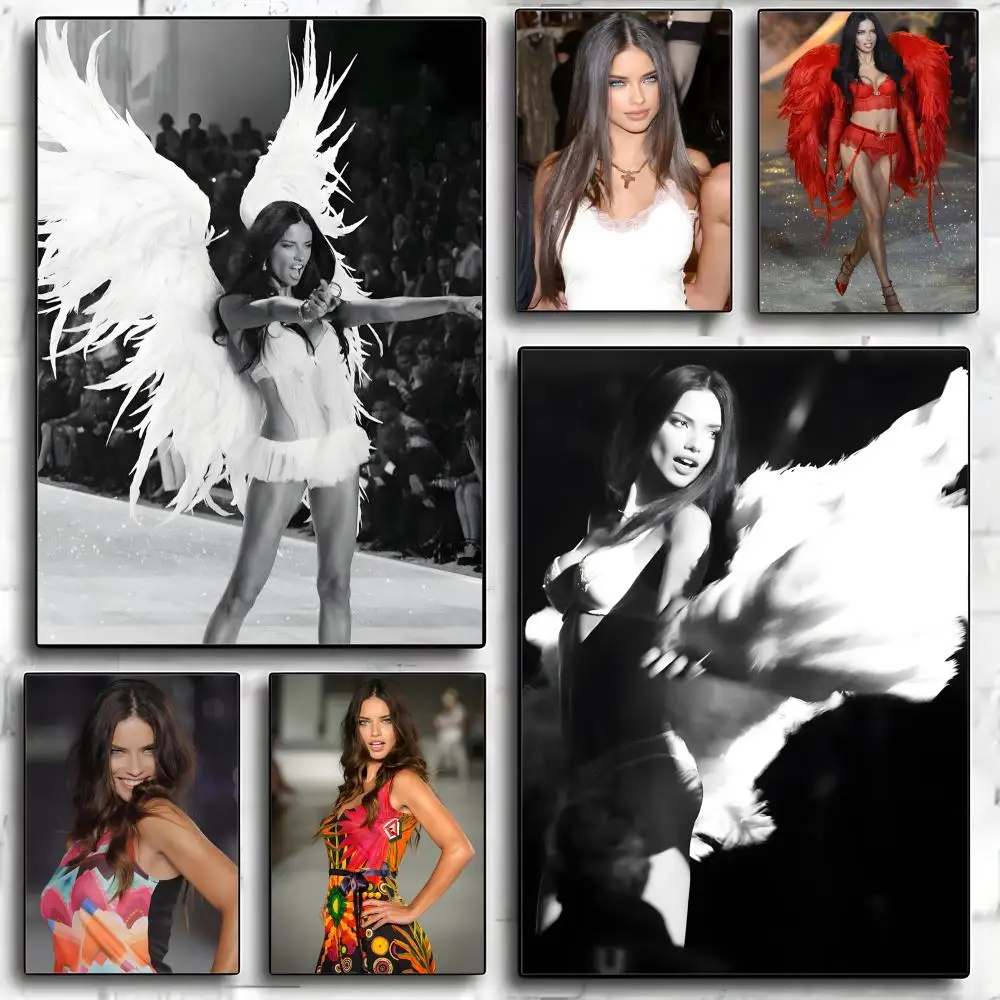 Póster de Supermofrls A-adriana Lima, arte de pared moderno de papel PP, pegatina decorativa minimalista para bar, decoración de pared del hogar, regalo