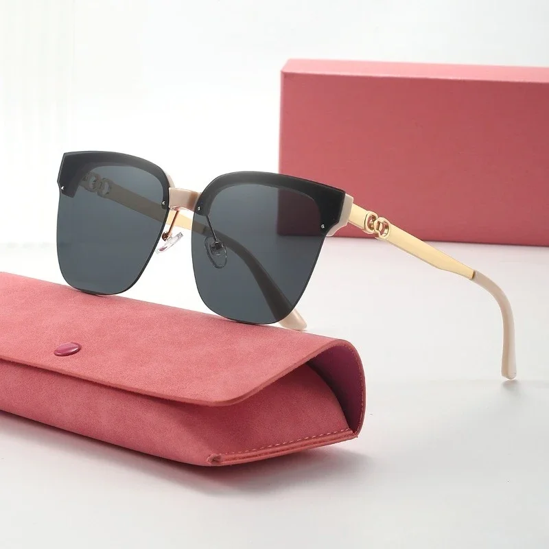 

Fashionable Sunglasses UV Resistant Ultra Light Sunglasses Half Frame Glasses for Men and Women