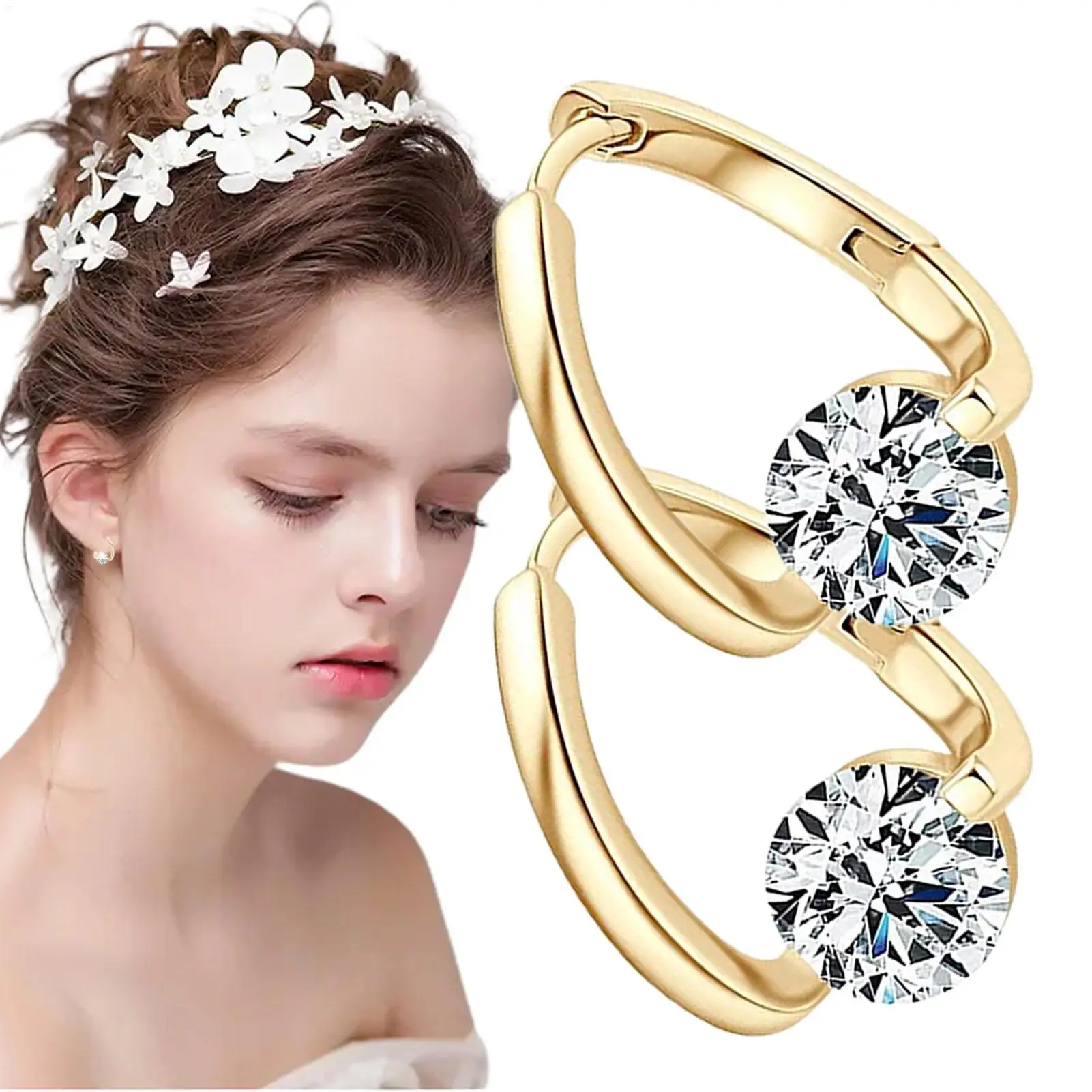 1Pairs Women Lymphvity Magnet Therapy Germanium Earrings Lymphatic Drainage Ear Studs For Weight Loss Jewerlry Gift