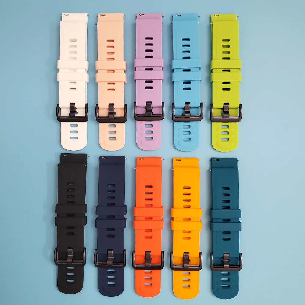 Watchband For Huami Amazfit Smart Watch Silicone Wrist Strap Band Bip GTR 3 Pro/47mm 42mm GTS 2 2e Stratos Bracelet bands