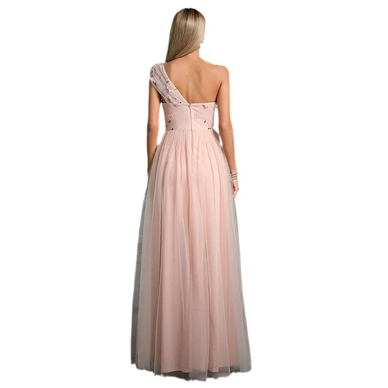 Lente sexy Ele avondjurk dames enkele oulder Splice Dr jaar conferentie Midi Dr ronde Ne zijden stof