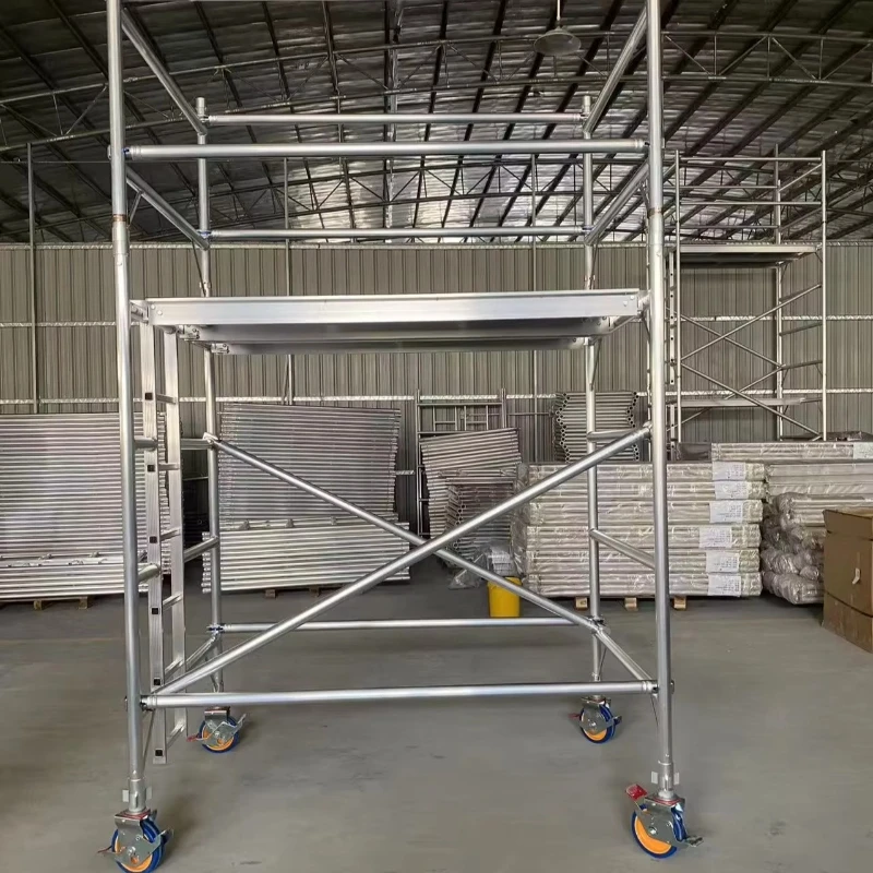 Полная система мобильных строительных лесов-лестниц из алюминия