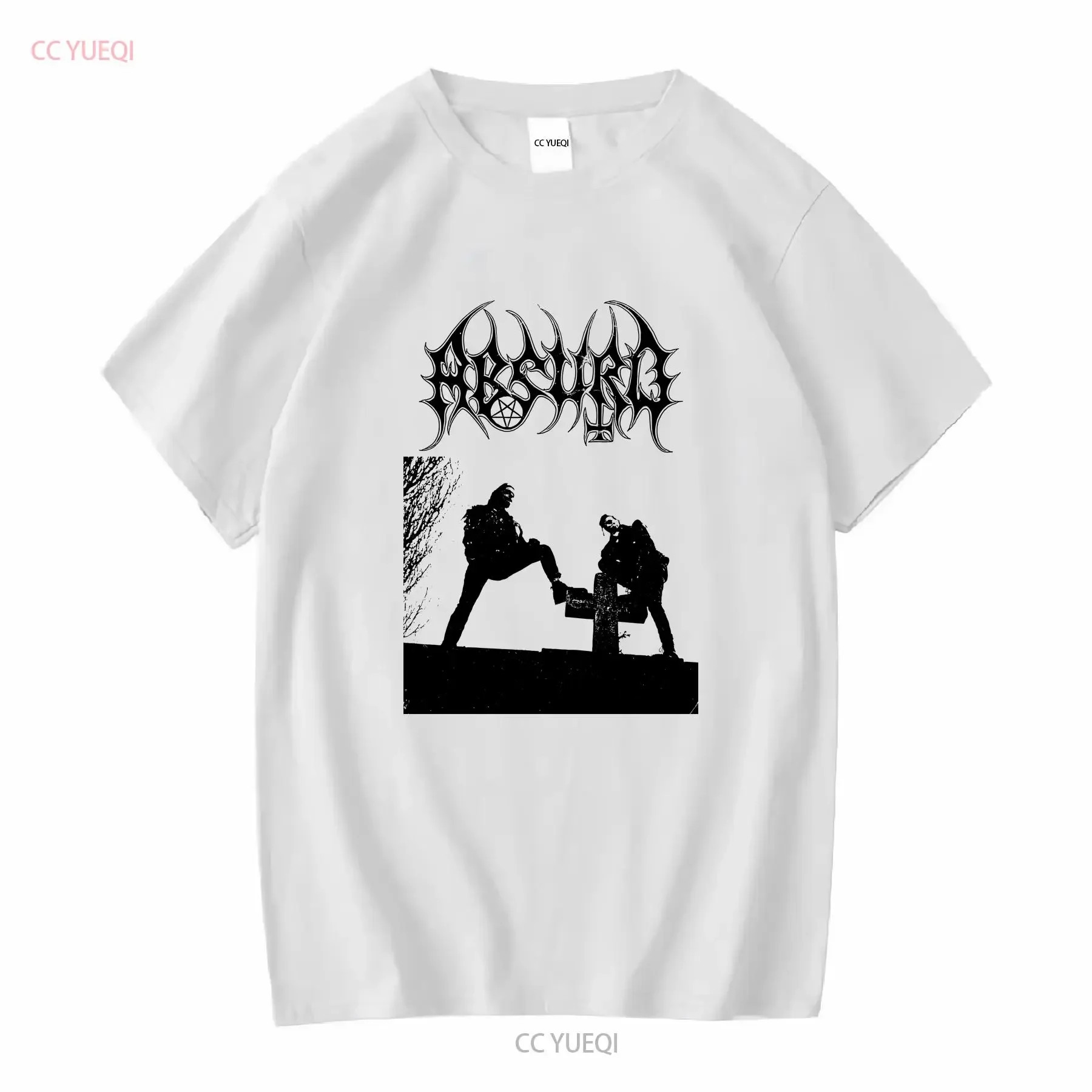Absurd Gravestone T Shirt S 2XL vintage Washed Slightly streetwear Stylish Breathable Comfortable graphic designer clothes