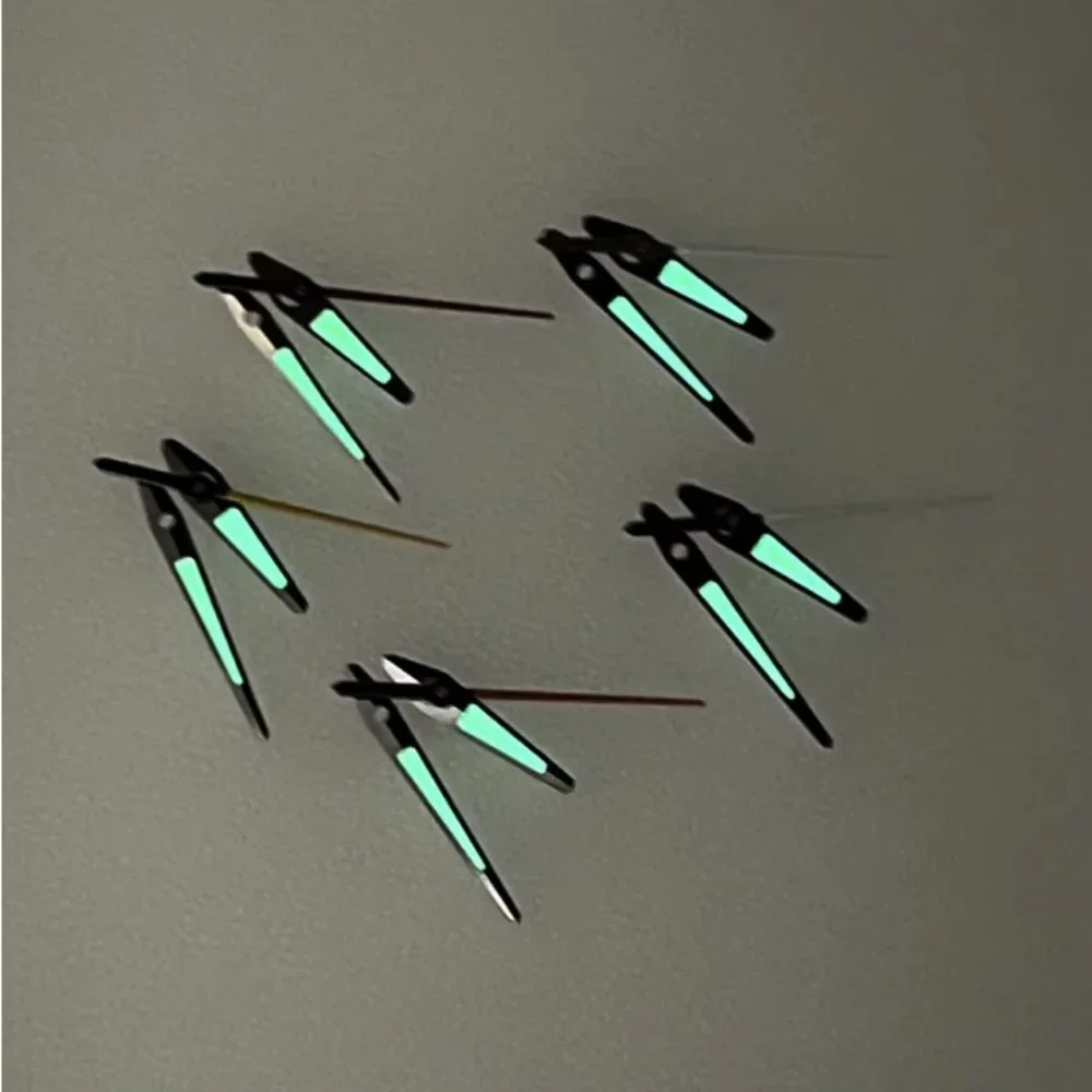 Modified Watch Hands Green Luminous Silver Black GMT Watch Accessories for NH35/NH34 Movement Mechanical Watches Accessories