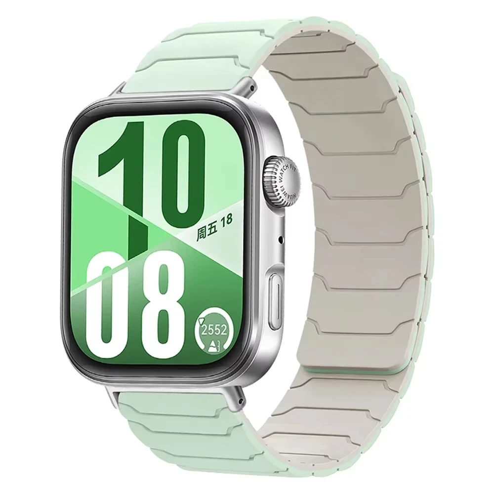 Magnetisches Silikonarmband für Huawei Watch Fit 5 5Pro Smartwatch Sportband für Huawei Fit3/4/4 Pro/5/5 Pro Armband
