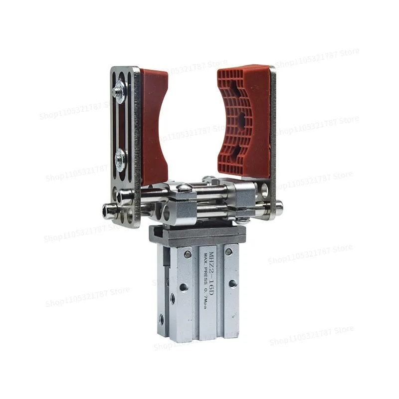Manipulator Clamp Telescopic Bracket Pneumatic Finger MHZ16D Parallel Claw Adjustable Size Arc Clamp