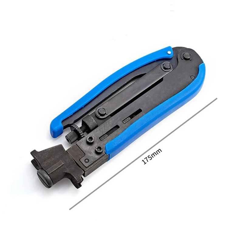 RG59/RG6 COAXIAL CABLE Extrusion คีม CRIMPING คีม F-HEAD เครือข่าย CRIMPING คีม Extrusion TOOL ทนทาน Blue & Black