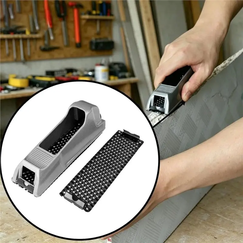 SHGO-21-399 Drywall Rasp Hand Plane, 6-Inch Surform Pocket Plane, Sheetrock Rasp, Replaceable Fine Cut Blade, Drywall Shaver