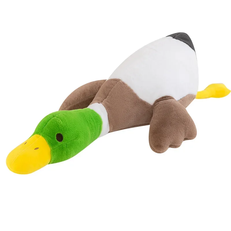 Lifelike Green Duck Plush Toys Pillow Stuffed Animal Cute Mallard Plushie Goose Home Decor for Kids Birthday Christmas Gifts