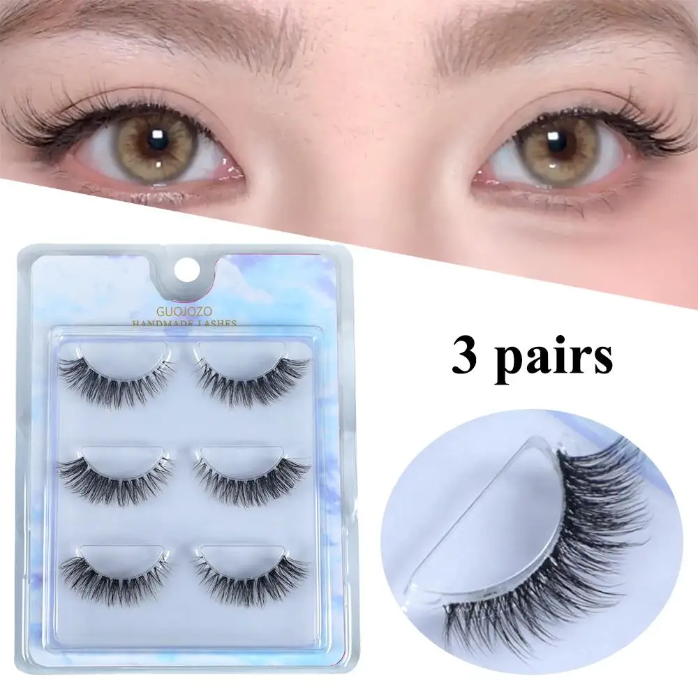 

False Eyelashes Clear Stem Decor Soft Hair Lash Extension Natural Thick Supplies Beauty Cosmetics Reusable Eye Makeup Lash