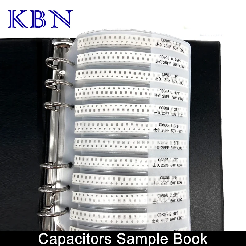 Imagem -04 - Smd Capacitor Sample Book Kit Chip Variedade Pack 0201 0402 0603 0805 1206 80 90 92 Valores 25 50 Pcs