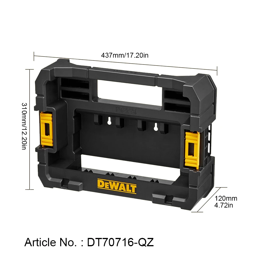 DEWALT TSTAK Caddy 437x310x120mm for Small Toughcase Set Power Tool Accessories Box DT70716-QZ