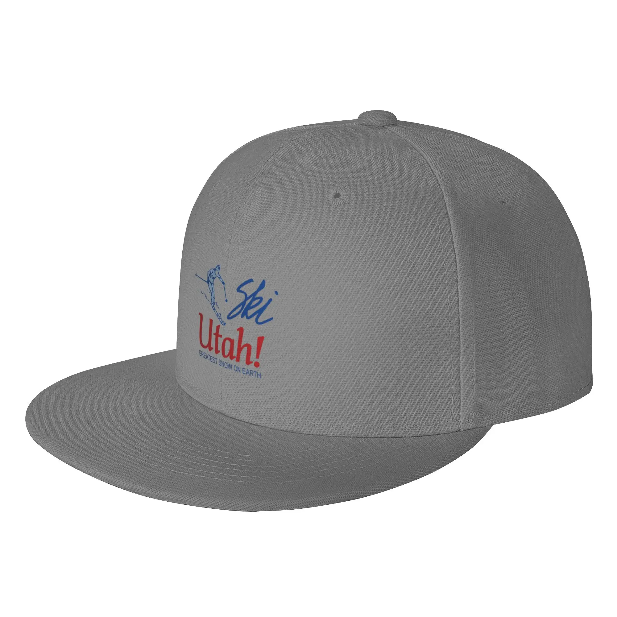 Fashion Ski Utah! Greatest Snow on Earth Flat Brim Sun Hat  Sports And Fitness Trucker Cap