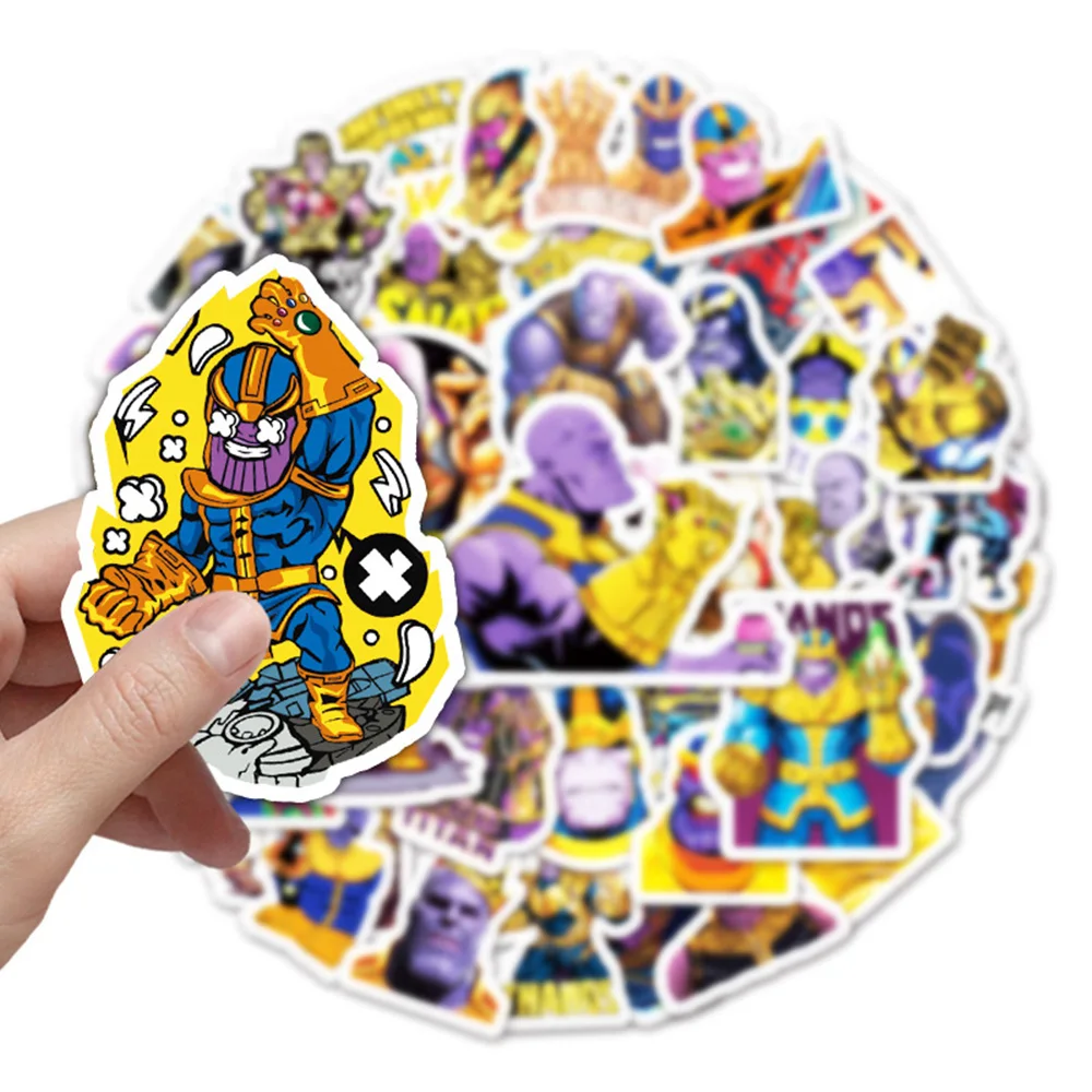 10/30/50Pcs Disney Marvel Thanos Cool Stickers Decal DIY Skateboard Laptop Phone Car Bike Motorcycle Waterproof Sticker Kids Toy