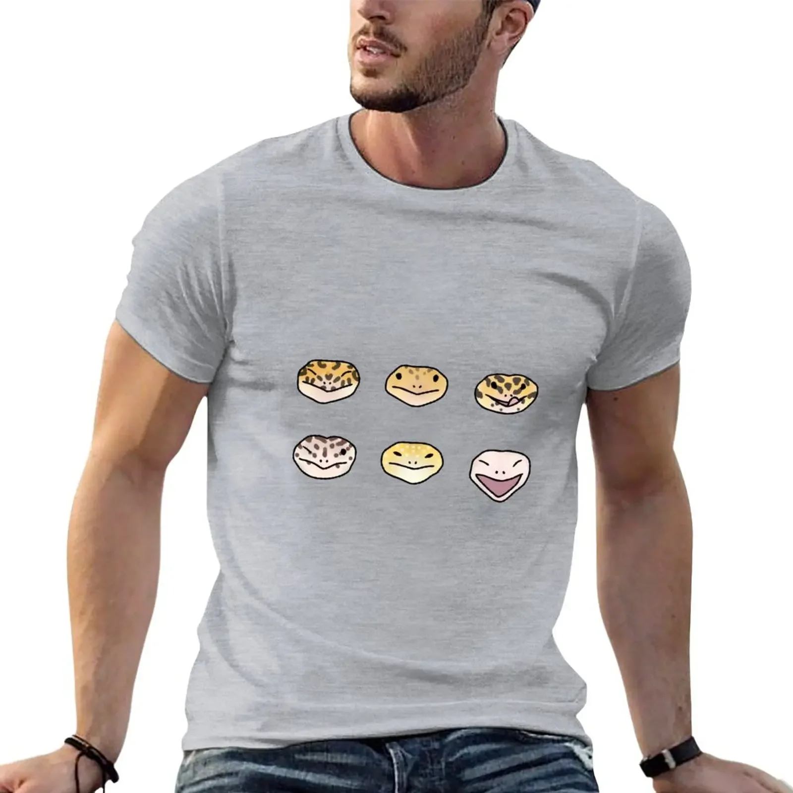 

Leopard Gecko Faces T-Shirt cute clothes cute tops sublime mens graphic t-shirts funny