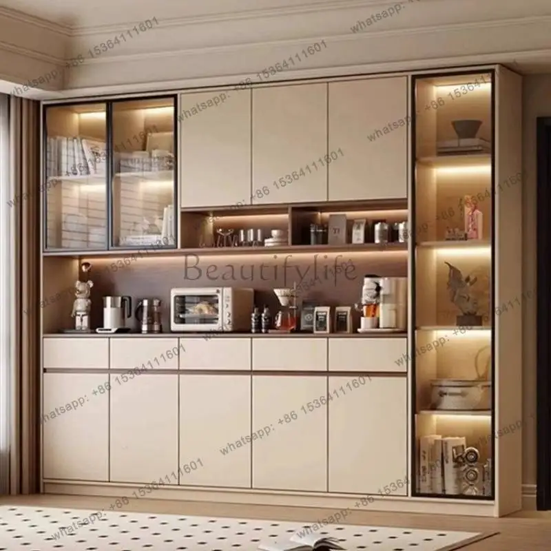 LSUltrathin Kitchen Cabinets Organizer Shelf 80Cm Simple Narrow Storage Cabinets Nordic Tall Meuble Rangement Furniture Home