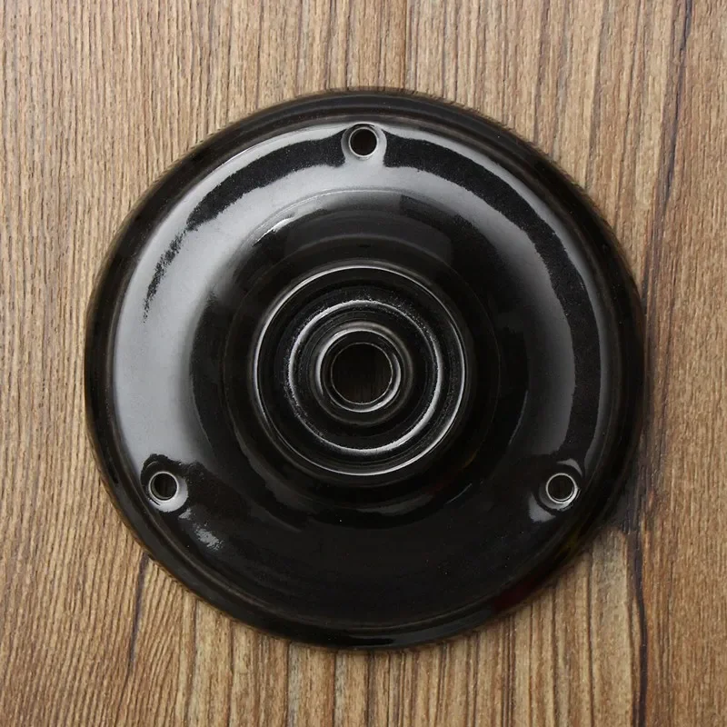 DIY White Black Ceramic Porcelain Light Hanging Porcelain Canopy for Ceiling Lamps Chandelier Pendant Wall Lamp Lighting Plate