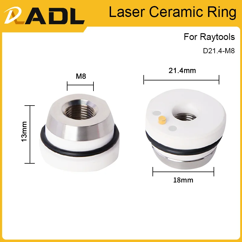 ADL Laser Ceramic Body Raytools Connector For Fiber Laser Cutting Head BT240 O.D.32mm Empower Nozzle Holder Ring Parts