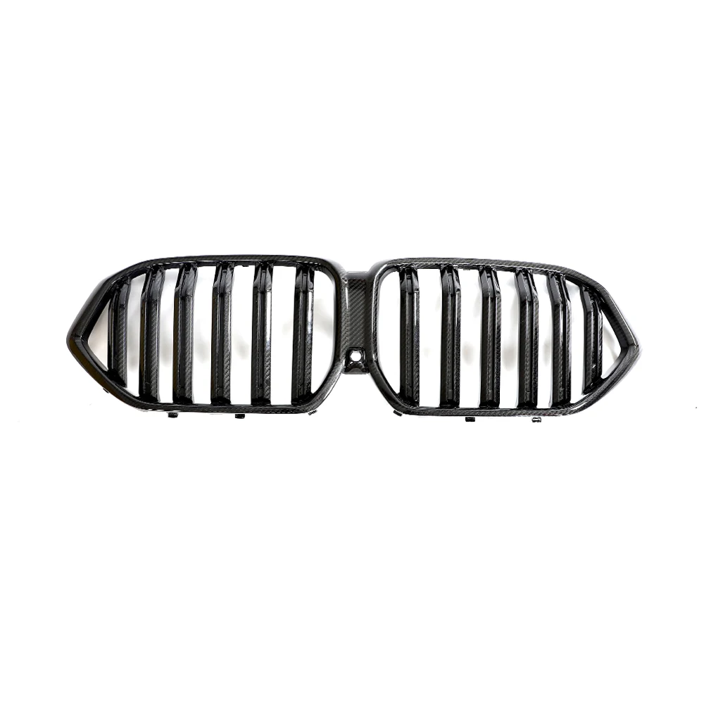 Dry Carbon Fiber G06 X6 F96 X6M Front Kidney Grille For BMW G06 X6 F96 X6M XDrive40i M Sport Sport Utility 4-Door