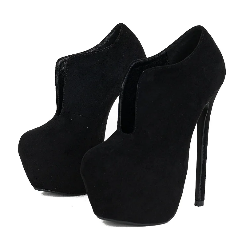 Eilyken Solid Platform Women Pumps Street Style Round Toe Hollow Out Extreme Stiletto High Heels Pole Dancing Shoes