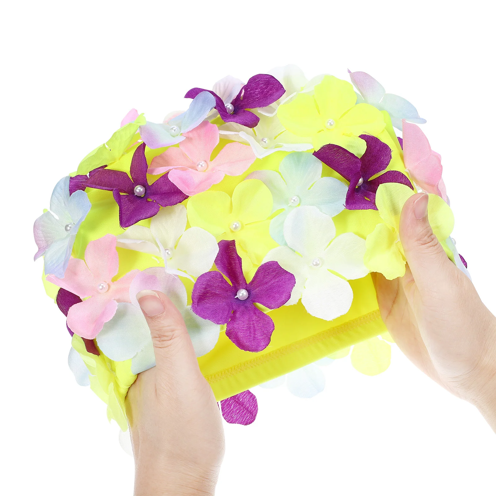 Mens Summer Hats Hair Bonnet Flower Swimming Petal The Flowers Caps for Women Child Miss