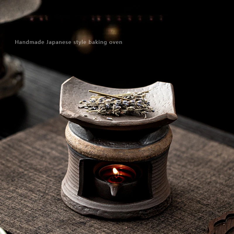 Artisan Japanese Ceramic Aroma Diffuser Wall Mounted Wax Warmer & Incense Burner for Sage,Cedar,Creates Cozy Fireplace Ambiance