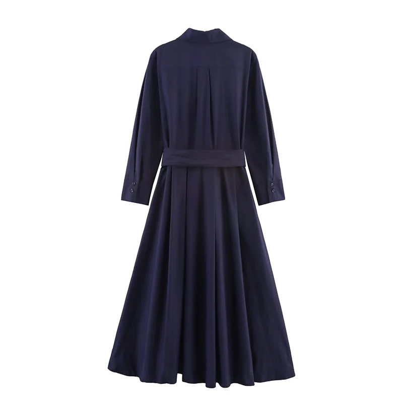 YENKYE 2025 Women Autumn With Belt Shirt Dress Long Sleeve Lapel Collar A-line Midi Dresses Casual Elegant Office Vestidos - AliExpress 200000345 YENKYE 2025 Women Autumn With Belt Shirt Dress Long Sleeve Lapel Collar A-line Midi Dresses Casual Elegant Office Vestidos - AliExpress 200000345