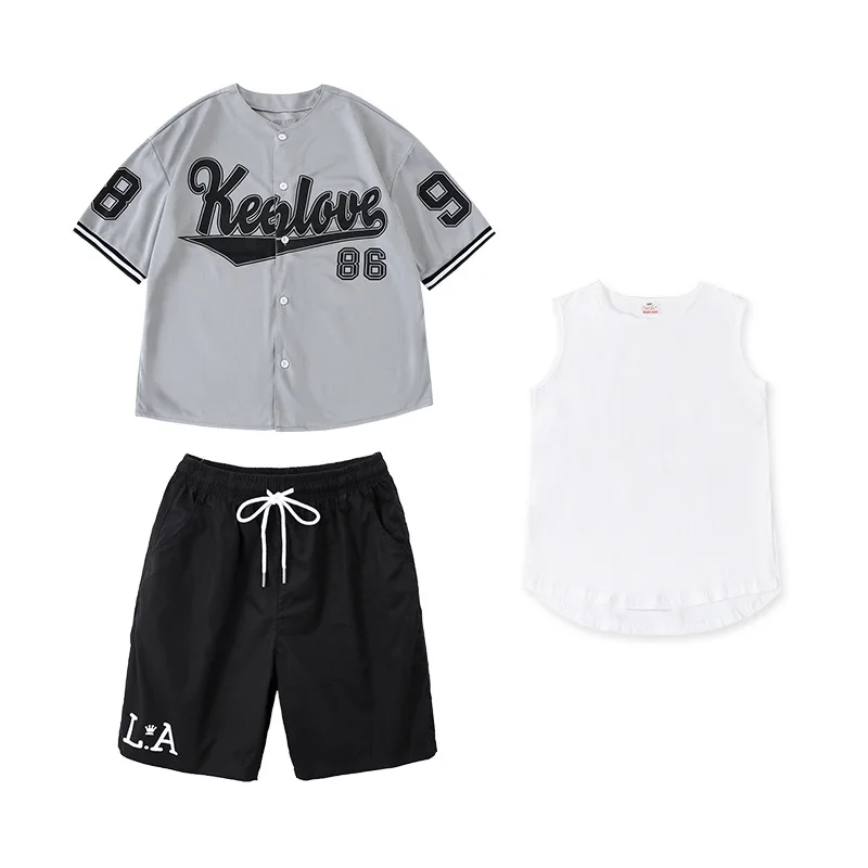 Mädchen Jungen Jazz Ballsaal Tanz T-Shirt Hosen Weste Shorts Kinder Hip Hop Kleidung Tanz kostüme für Kinder Dance wear Outfits