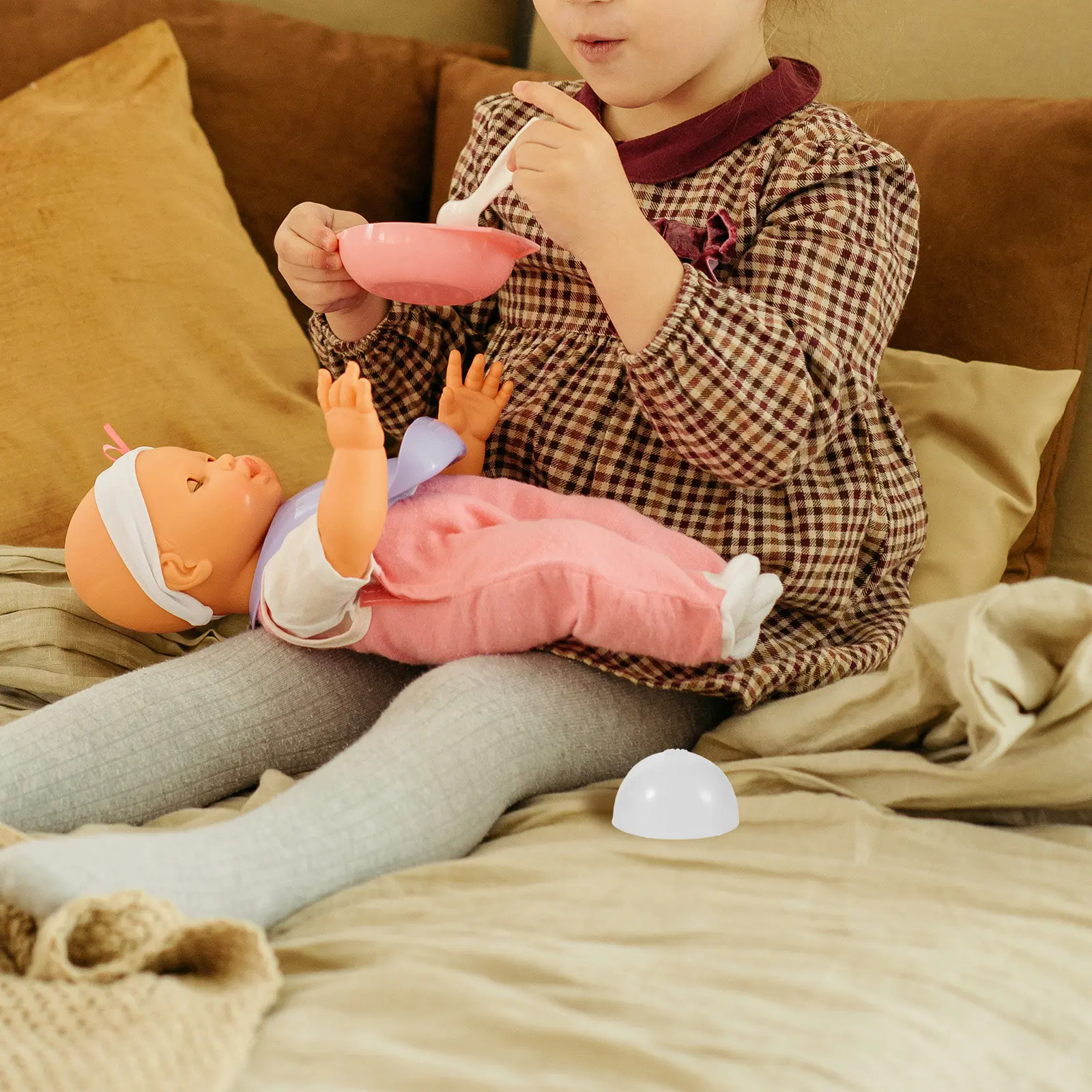 

4Pcs Anti Slip Silicone Cap for 18-19Cm Head Transparent Hair Net Cap Secure Attachment for DIY Crafting