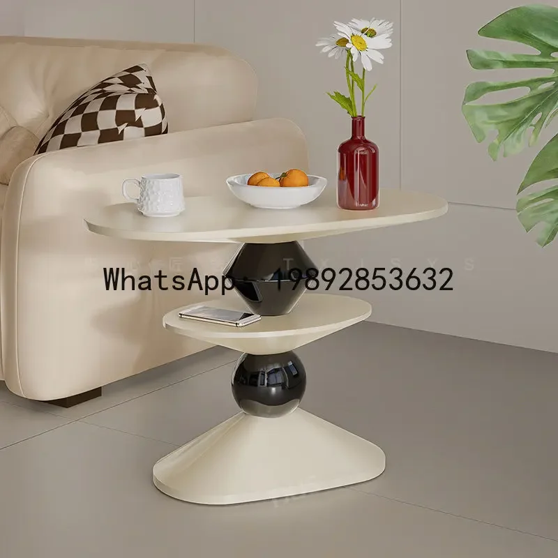 H5.15  fiberglass small apartment coffee table living room sofa bedside modern corner table