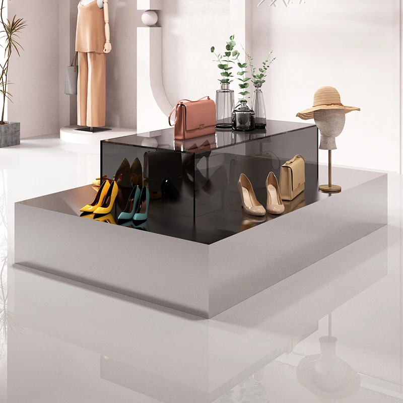 HHHHClothing Store Nakajima Taihuitai Stainless Steel Product Display Desk