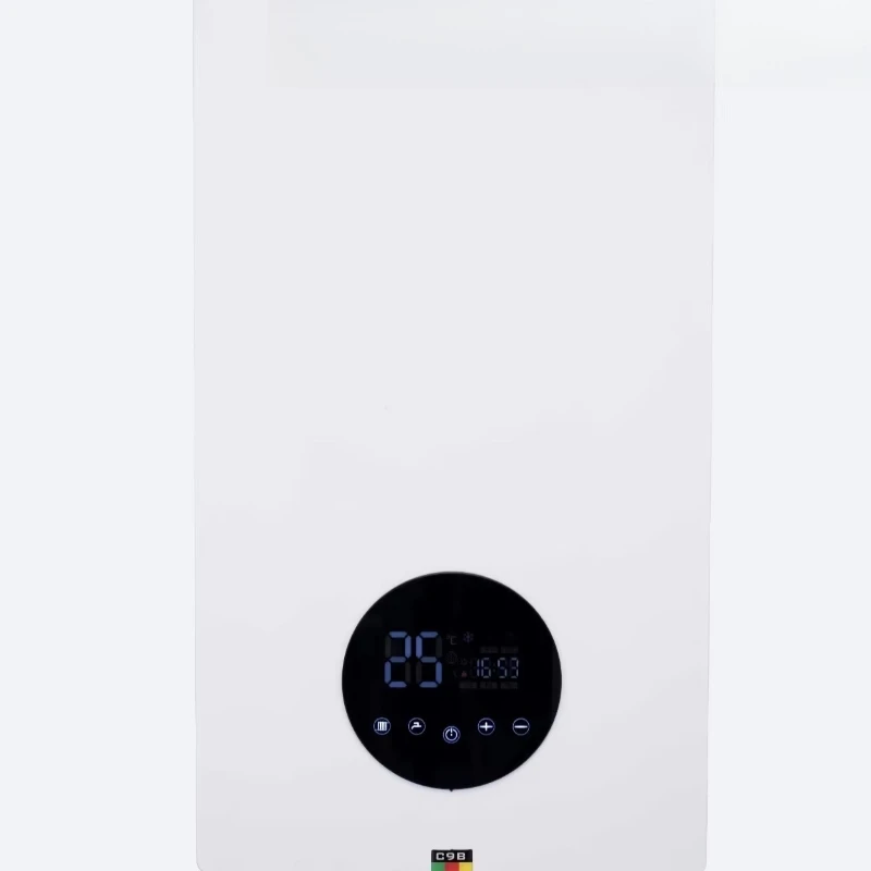 Gas and electric wall-mounted boilers for bedrooms and living rooms, remotely controlled, energy efficient, Class B