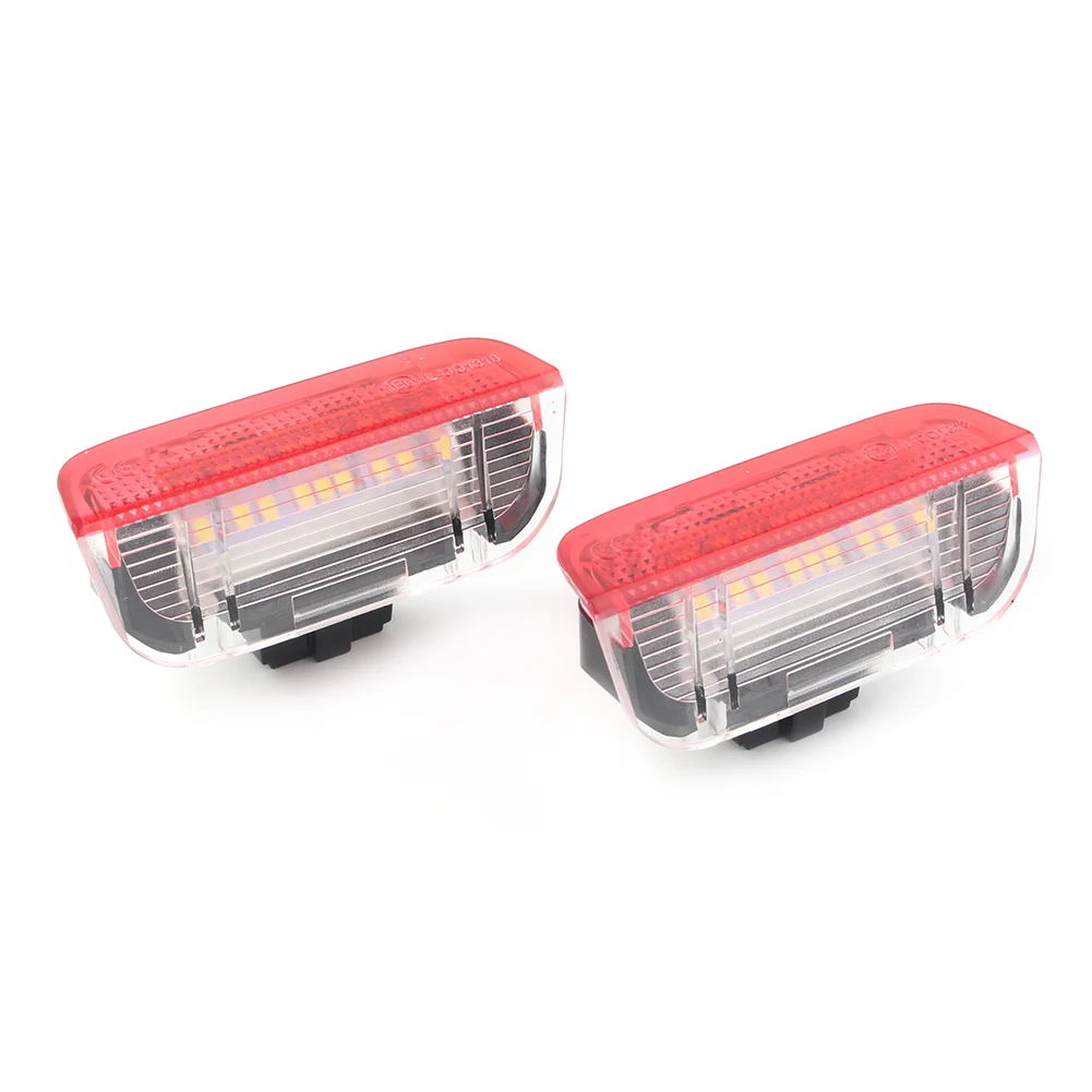 Feux de porte de voiture à LED pour VW Golf GTi, EOS, Jetta, Passat CC, Contrastant, Rocco, Polo, Tiguan, Touareg, Premium, Blanc, Rouge, 2 pièces