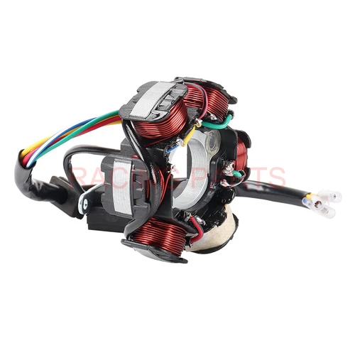 Imagen 2 del producto Estator magnético de encendido de media onda para motocicleta, 6 polos, 5 cables, para Gy6, 50cc, 70cc, 90cc, 110cc, 125cc, ATV, Quad Pocket Bike
