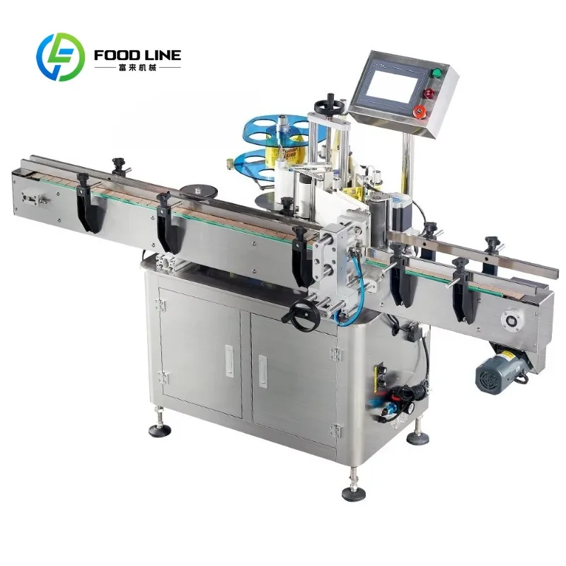 Custom Made  Automatic Cosmetic Gel Nail Polish Vertical Round Bottle Labeling Machine