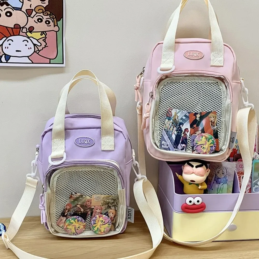 

Casual Girl Bag Small Storage Bag Versatile Crossbody Bag Transparent Bar Chi Cute Shoulder Mobile Bag Handbags Kids Backpack
