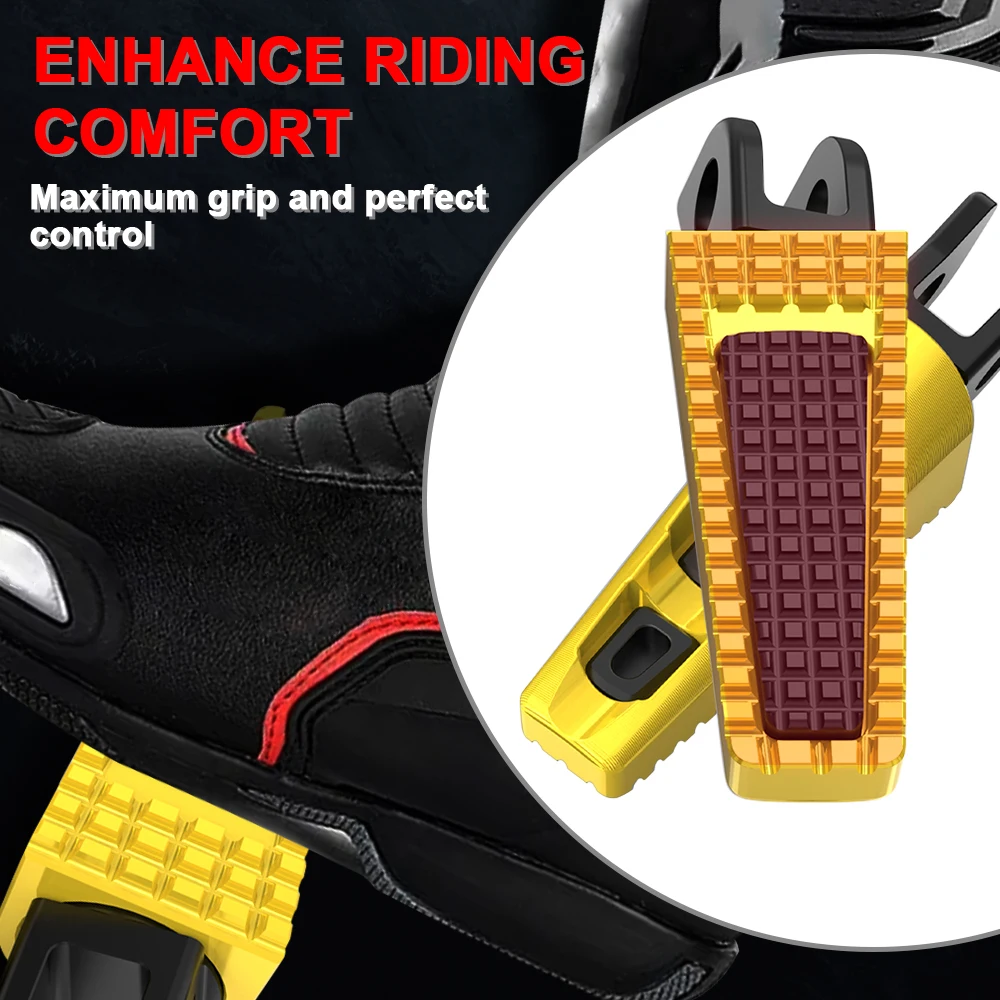 Motorcycle Adjustable Front Rear Footrests Foot Pegs Pedal For Honda MSX125/GROM 125 2013 2014 2015 2016 2017 2018 2019 5