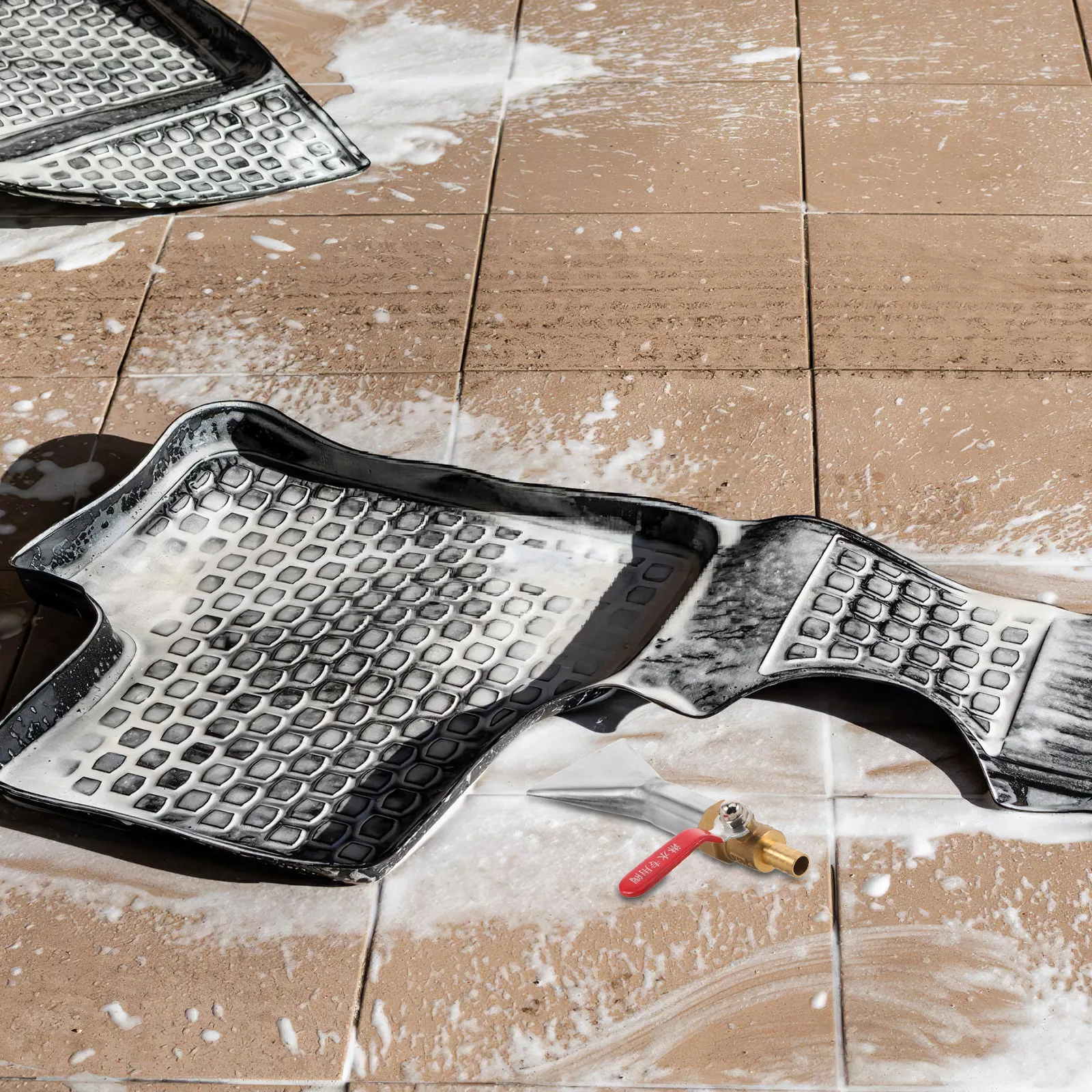 

Foam Machine Nozzle Metal Flat Tip for Car Wash Foam Lance Precise Spray Control Micro High Pressure Washer