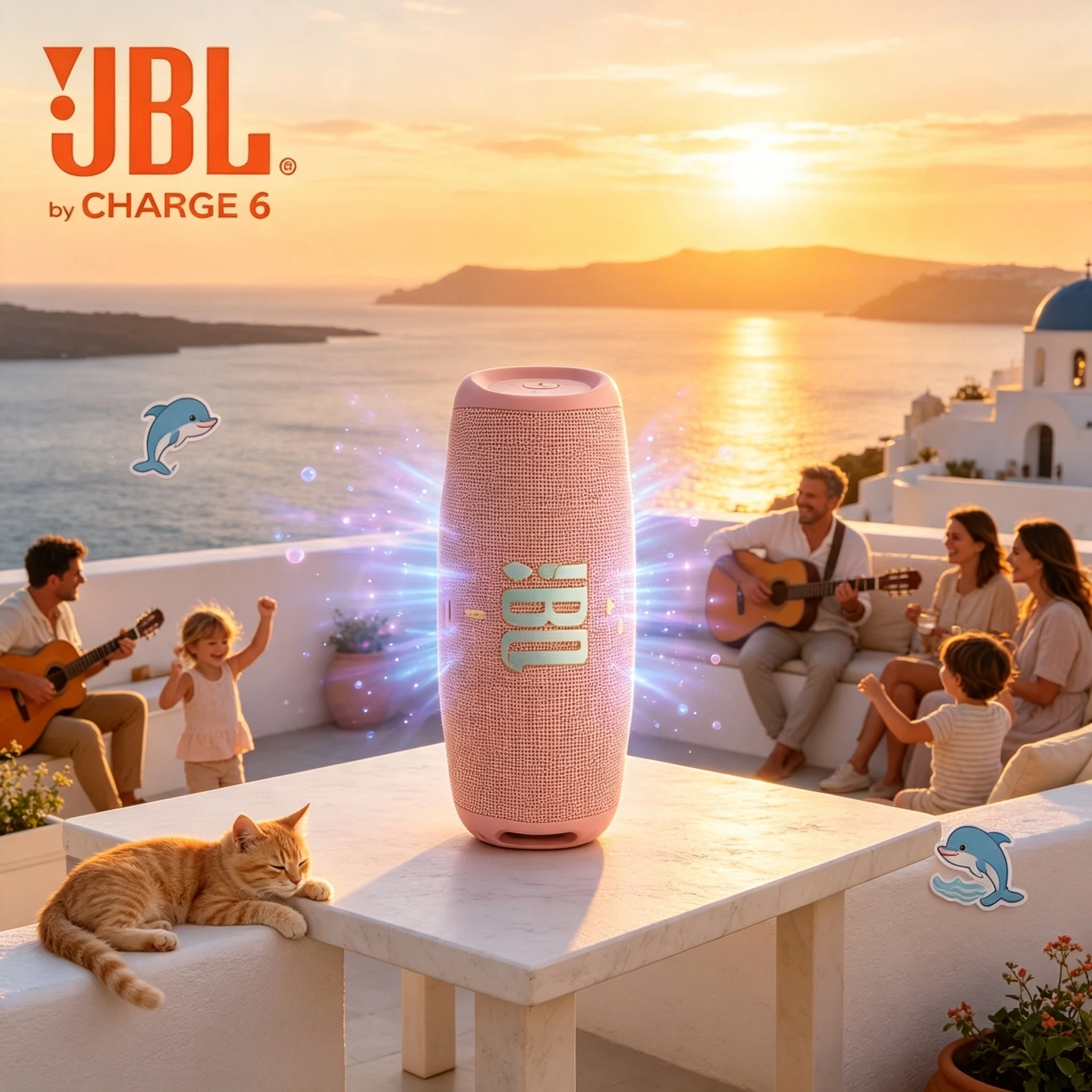 JBL CHARGE6 Waterproof Bluetooth Speaker Portable Stereo Wireless Speaker IP68 Dustproof Built-in Powerbank Outdoor Camping Trip