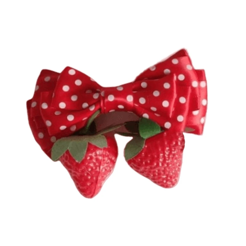 Strawberry Top Hat/Flat Top/Hair Pin Spring Taking Photo Side Ponytail Hair Clip