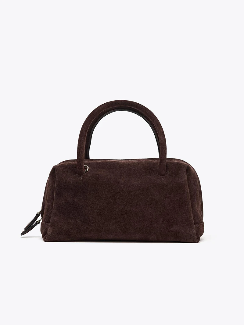 

Underarm Shoulder Bags For Women PU Suede Pure Color Top-handle Bag Autumn New Luxury Designer Handbags Purses