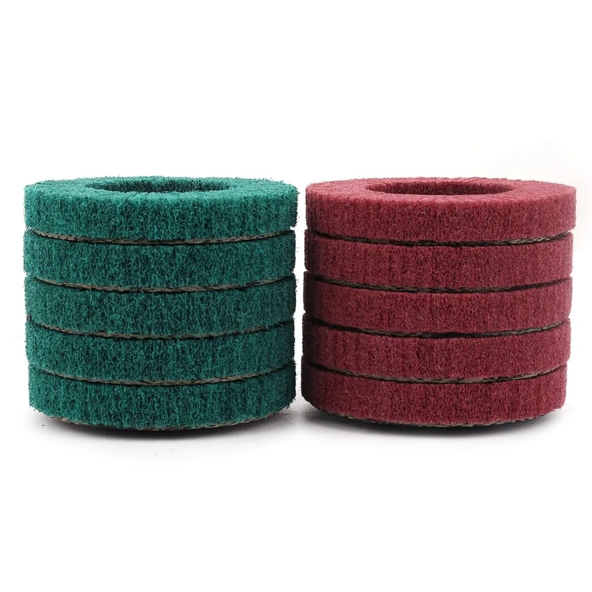 2 pcs scouring pad polishing wheel, vertical angle grinding flying wing wheel, polishing grinding disc, nylon fiber impeller