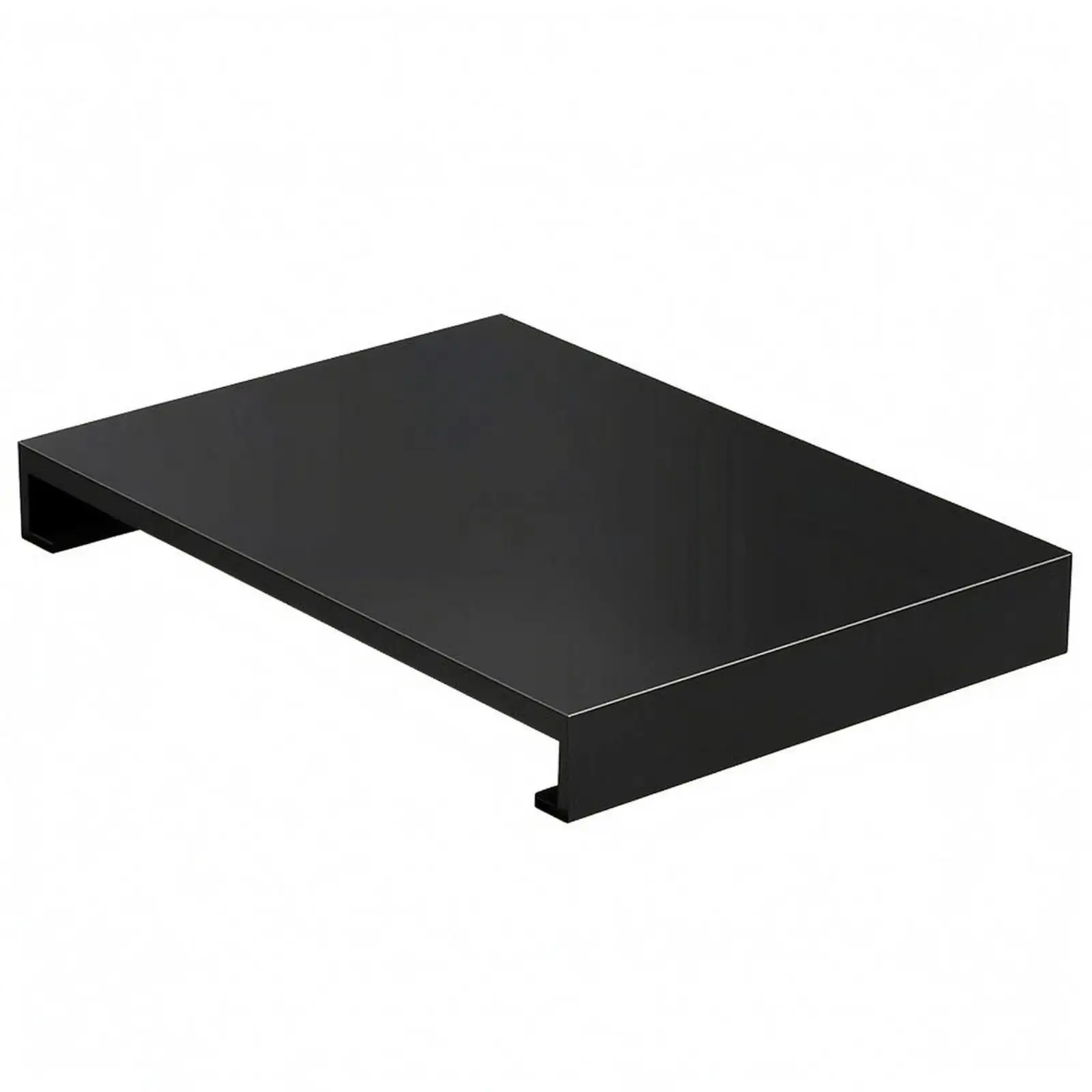 Kitchen Range Cover Shelf Easy-to-Wipe Rectangular Range Cover Shelf Black