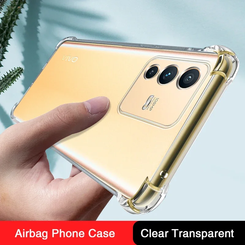 Airbag Shockproof Phone Case for VIVO S12 Pro S12Pro 5G Original Clear Silicone Luxury Back Covers Anti Knock Simplicity Housing