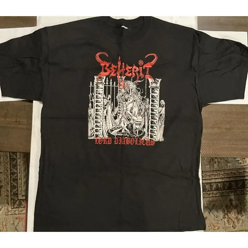 Beherit/Archgoat - Down There/Jesus Spawn Vintage XL 2-sided Black Metal T-Shirt