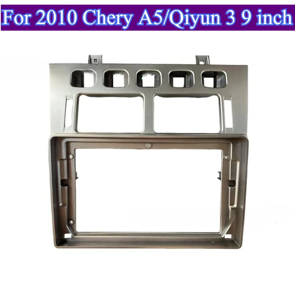 

For 2010 Chery A5/Qiyun 3 9''Car Fascia Frame Adapter Universal Android Radio Audio Dash Fitting Panel Kit ABS No Battery Needed