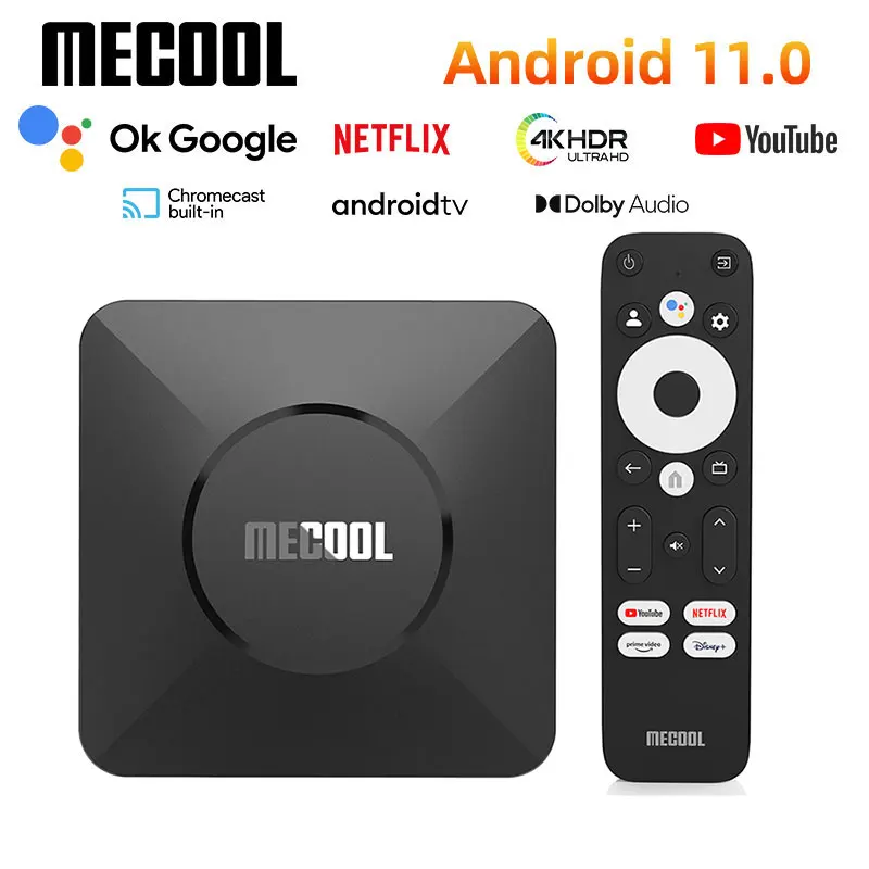2025 MECOOL Android TV Box M2 PRO Amlogic S905Y4 NETFLIX 4K HDR Google TV Dolby Audio ip tvbox الإصدار العالمي