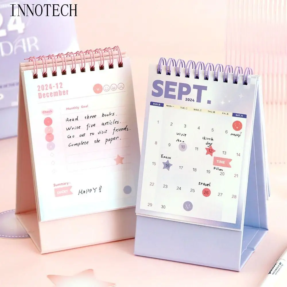 

Органайзер для повестки дня, календарь на 2024 год, ежедневный график, годовая повестка дня, настольный календарь, планировщик расписания, перекидной календарь на подставке
